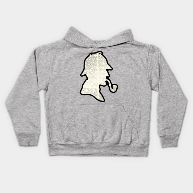 Classic Sherlock Holmes Kids Hoodie by Bits